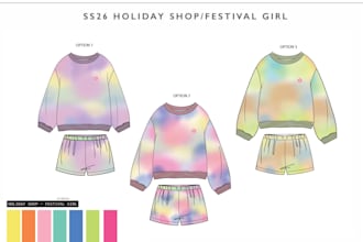 create kids designs and techpacks