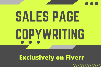 write sales copy for a sales page, sales funnel, landing page, sales copy