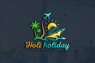 do travel agency hotel adventure outdoor photography logo design