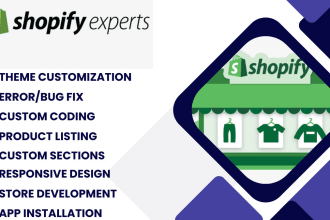 be your shopify expert for shopify coding