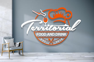 create fast food, cafe and restaurant logo design