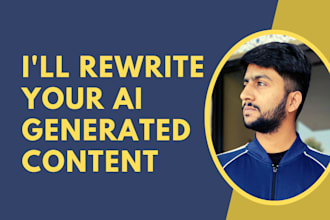edit and rewrite chatgpt ai generated articles and blogs