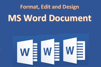 format and design your microsoft word document