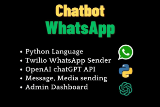 create ai chatbot for whatsapp using python