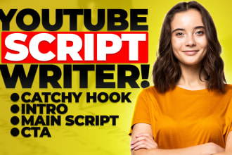 do video script writing for your youtube videos