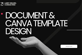 design a document or canva template