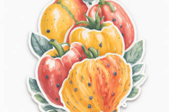 make 7 unique fruits illustration for you only for 5 dollar