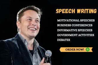 write an informative, persuasive speech, and outline