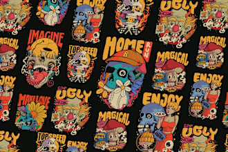 create vintage retro style tshirt design