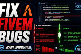 fix fivem server bugs and optimize scripts