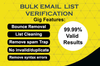 do bulk email validation with accuracy