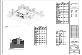 do your floor plans, elevations, rendering in autodesk revit