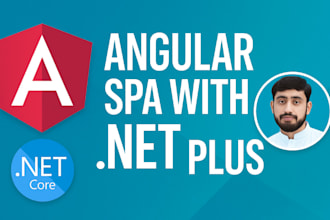 develop angular spa web application with dot net core
