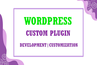 do custom plugin development and wordpress customization, help