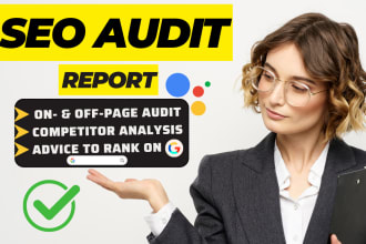 provide website SEO audit report and competitor analysis