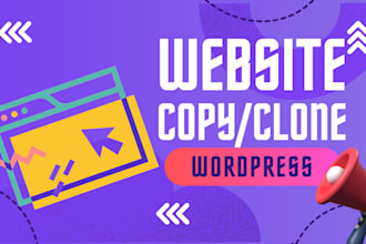 copy, clone a website into wordpress using elementor or divi