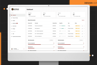 create insightful dashboard ui ux design for saas web app