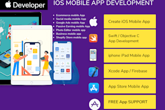 design develop android apple ios iphone ipad mobile app development xcode swift