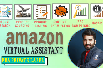 be your expert amazon fba virtual assistant for amazon private label