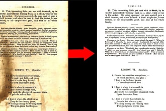 repair and restore fix old, damaged signatures, documents
