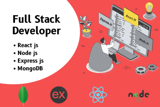 be your mern stack developer using react js node js express js and mongodb