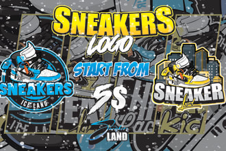 design custom sneaker logo design for instagram profiles and sneaker stores