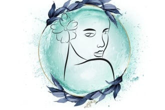 line art design , women drawing art