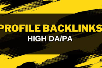 build manual dofollow profile backlinks for your website