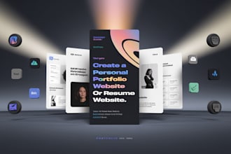 create a personal portfolio website or resume website