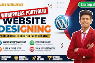 design a professional portfolio and personal resume website