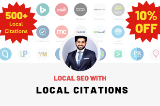 create 550 UK local business citations for local SEO