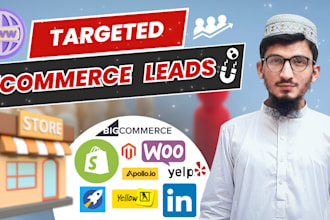 find shopify owner leads and ecommerce leads for your agency