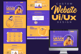 do creative website design, ui ux, wireframe, clone website with figma prototype