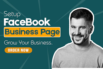create facebook business page, professional cover and logo