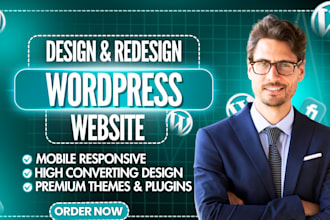design wordpress business site or redesign wordpress website