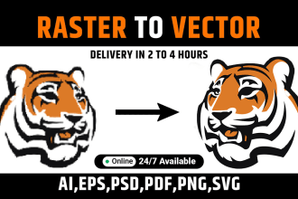 do vector tracing, image to vector, cleanup, redraw logo