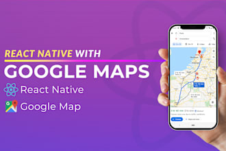 integrate google maps API,place,direction with react native