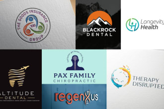 create medical pharmacy dental healthcare logo design