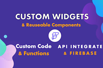 create custom flutterflow widgets and advanced functionality for your mobile app