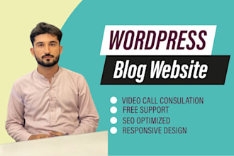 wordpress blog website, blog page, and wordpress design