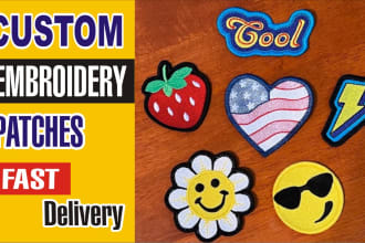 do high quality custom embroidered patches with shipping