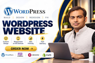 build a wordpress website, wordpress elementor