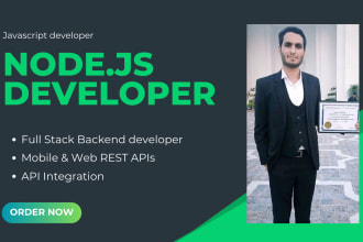 be your full stack nodejs backend and rest api developer