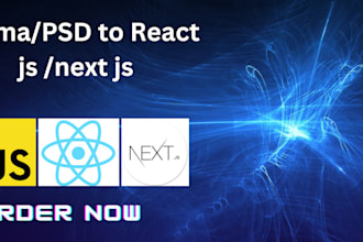 convert figma to react or next js or to HTML and bootstrap