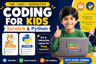teach kids scratch and python coding in a fun way