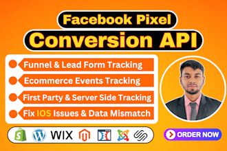 fix or setup meta facebook pixel conversion API, server side tracking via gtm