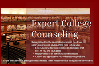 be your college counselor
