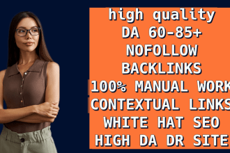do 200 high da high de dofollow SEO quality backlinks for off site