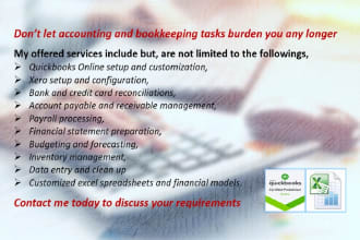 do accounting and bookkeeping in quickbooks online and xero with microsoft excel