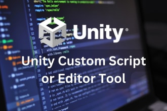 create custom script or editor tool for unity